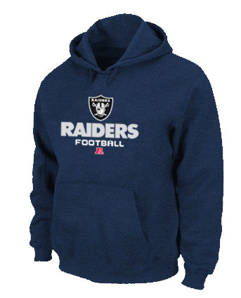 Oakland Raiders Critical Victory Pullover Hoodie Blue
