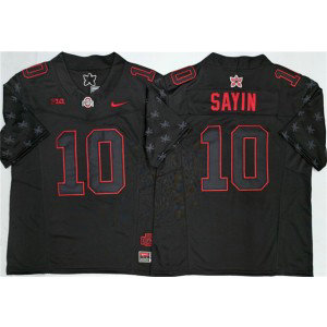 Ohio State Buckeyes 10 Julian Sayin Black 2025 F.U.S.E. Vapor Limited Men Jersey