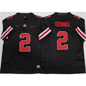 Ohio State Buckeyes 2 Caleb Downs Black 2025 F.U.S.E. Vapor Limited Men Jersey