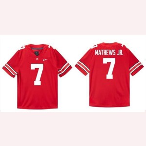 Ohio State Buckeyes 7 Jermaine Mathews Jr. Scarlet Red Vapor Limited Men Jersey