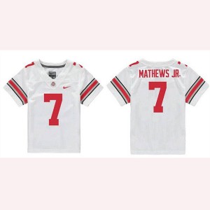 Ohio State Buckeyes 7 Jermaine Mathews Jr. White Vapor Limited Men Jersey