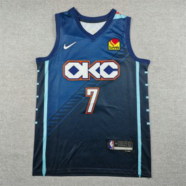 Oklahoma City Thunder 7 Chet Holmgren Blue Men Jersey