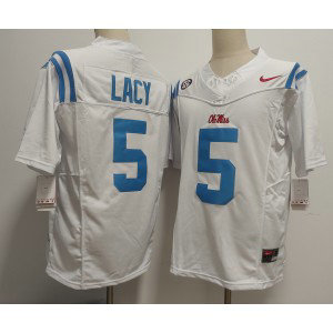 Ole Miss Rebels 5 Kewan Lacy White F.U.S.E. Vapor Limited Men Jersey