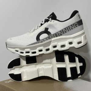 On Cloudmonster White Grey Shoes On Cloudmonster White Grey Shoes