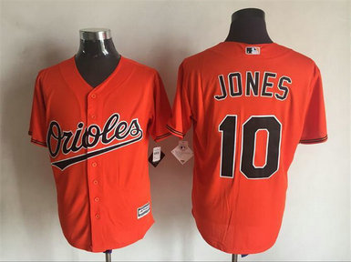 Orioles 10 Adam Jones Orange New Cool Base MLB Jersey