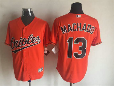 Orioles 13 Manny Machado Orange New Cool Base MLB Jersey