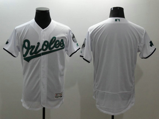 Orioles Blank White Flexbase MLB Jersey