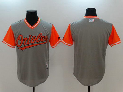 Orioles Majestic Gray 2017 Players Weekend Team Nickname Jersey