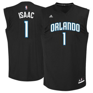Orlando Magic 1 Jonathan Isaac Black 2017 NBA Draft Men Jersey