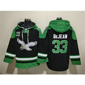 Philadelphia Eagles 33 Cooper DeJean Black Ageless Must-Have Lace-Up Pullover Hoodie Philadelphia Eagles 33 Cooper DeJean Black Ageless Must-Have Lace-Up Pullover Hoodie