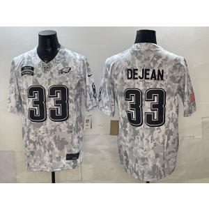 Philadelphia Eagles 33 Dejean Camo Salute To Service Vapor Limited Men Jersey