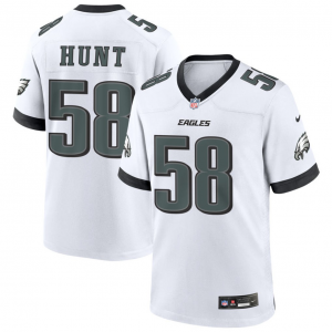 Philadelphia Eagles 58 Hunt White Vapor Limited Men Jersey