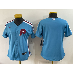 Philadelphia Phillies Blank Blue Cool Base Women Jersey Philadelphia Phillies Blank Blue Cool Base Women Jersey