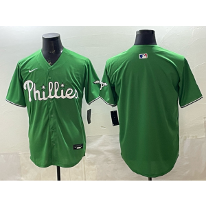 Philadelphia Phillies Blank Green Cool Base Men Jersey