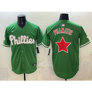 Philadelphia Phillies Blank Green Cool Base Men Jersey