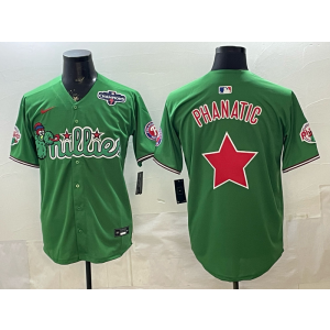 Philadelphia Phillies Blank Star Green Cool Base Men Jersey
