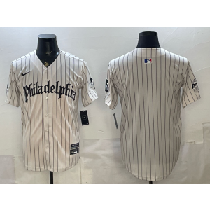 Philadelphia Phillies Blank White Gothic Cool Base Men Jersey Philadelphia Phillies Blank White Gothic Cool Base Men Jersey