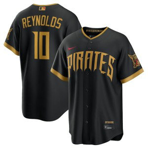 Pittsburgh Pirates 10 Bryan Reynolds Black 2026 City Connect Cool Base Men Jersey