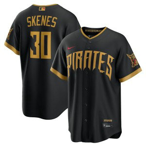 Pittsburgh Pirates 30 Paul Skenes Black 2026 City Connect Cool Base Men Jersey