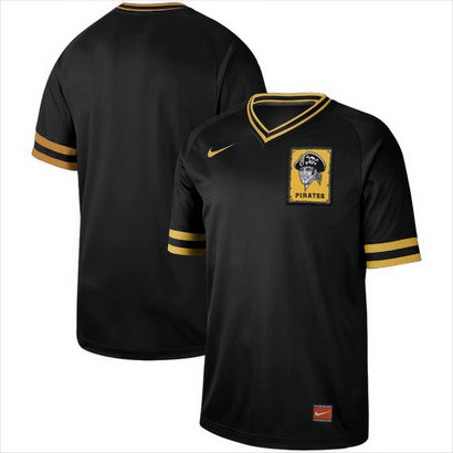 Pittsburgh Pirates Nike Cooperstown Collection Legend V-Neck Jersey Black