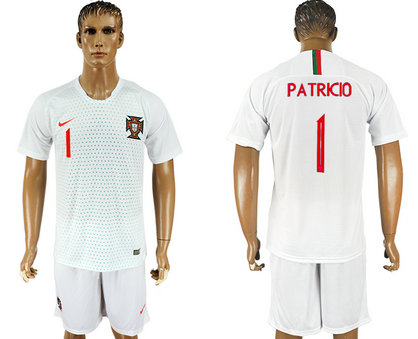 Portugal 1 PATRICIO Away 2018 FIFA World Cup Soccer Jersey