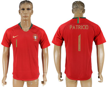 Portugal 1 PATRICIO Home 2018 FIFA World Cup Thailand Soccer Jersey