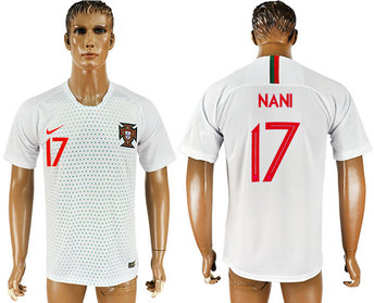 Portugal 17 NANI Away 2018 FIFA World Cup Thailand Soccer Jersey Portugal 17 NANI Away 2018 FIFA World Cup Thailand Soccer Jersey