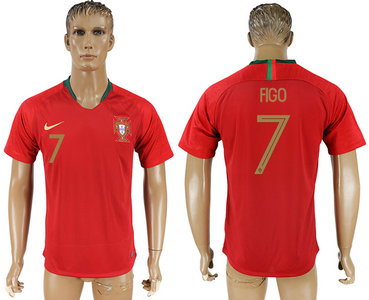 Portugal 7 FIGO Home 2018 FIFA World Cup Thailand Soccer Jersey