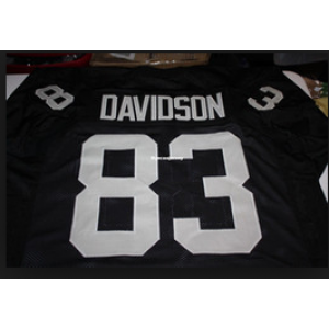 Raiders Mitchell and Ness 83 Ben Davidson Black Throwback Men Jersey