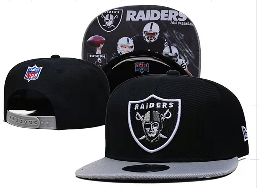 Raiders black caps tx 6
