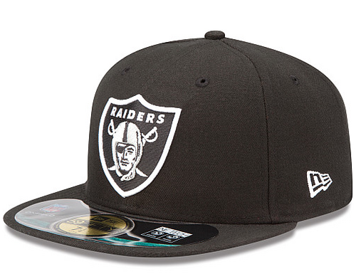 Raiders fitted black caps 60 002