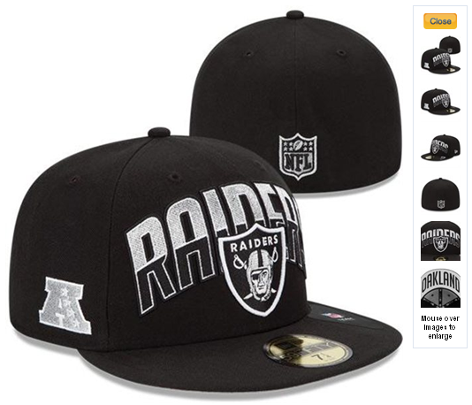 Raiders fitted black caps 60 003