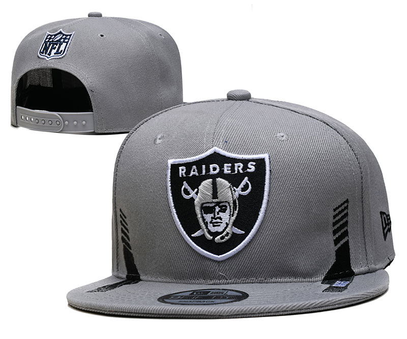 Raiders grey caps tx