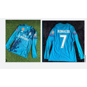 Real Madrid RONALDO 2027-18 Long Sleeve Soccer Men Jersey