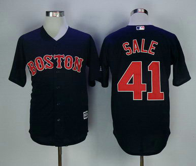 Red Sox 41 Chris Sale Navy New Cool Base MLB Jersey