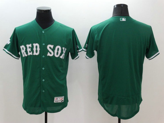 Red Sox Blank Green Celtic Flexbase MLB Jersey