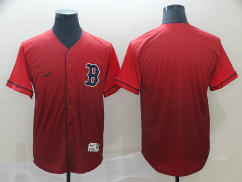Red Sox Blank Red Drift Fashion Jersey