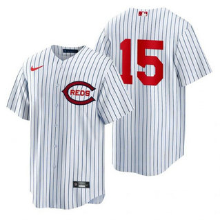Reds 15 Nick Senzel White Nike 2022 Field Of Dreams Cool Base Jersey