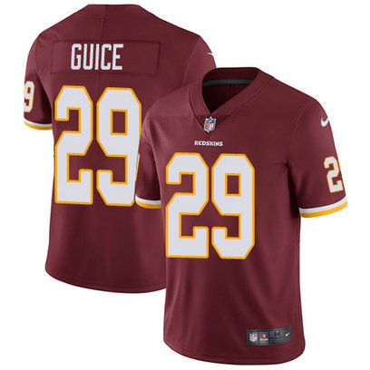 Redskins #29 Derrius Guice Burgundy Red Team Color Men's Stitched Football Vapor Untouchable Limited Jersey
