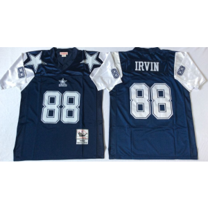 Retired NFL Mitchell&Ness Dallas Cowboys 88 Michael Irvin Blue-White Throwback Jerseys