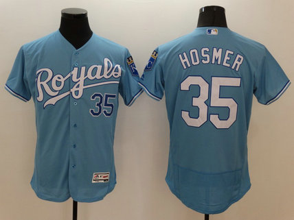 Royals 35 Eric Hosmer Light Blue Flexbase Stitched Jersey
