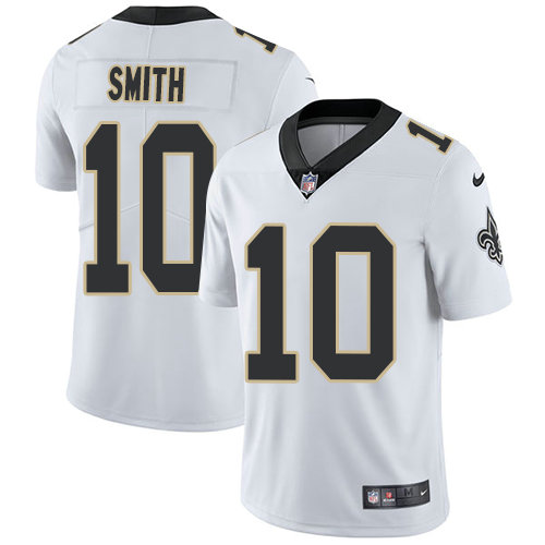 Saints #10 Tre'Quan Smith White Men's Stitched Football Vapor Untouchable Limited Jersey