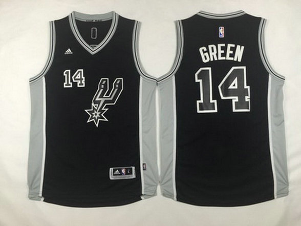 San Antonio Spurs #14 Danny Green Revolution 30 Swingman 2015-16 Black Jersey