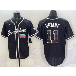 San Antonio Spurs 11 Bryant Black Baseball Vapor Limited Men Jersey 1