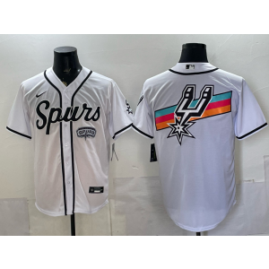 San Antonio Spurs White Baseball Vapor Limited Men Jersey San Antonio Spurs White Baseball Vapor Limited Men Jersey