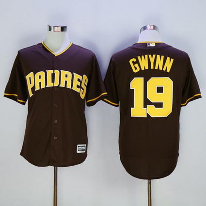 San Diego Padres #19 Tony Gwynn Coffee New Cool Base Stitched MLB Jersey