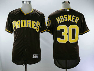San Diego Padres #30 Eric Hosmer Brown Men's Flexbase Authentic Collection Stitched Baseball Jersey