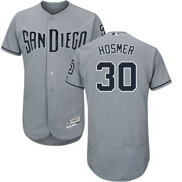 San Diego Padres #30 Eric Hosmer Grey Men's Flexbase Authentic Collection Stitched Baseball Jersey
