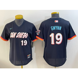San Diego Padres 19 Tony Gwynn Navy 2026 City Connect Cool Base Youth Jersey San Diego Padres 19 Tony Gwynn Navy 2026 City Connect Cool Base Youth Jersey