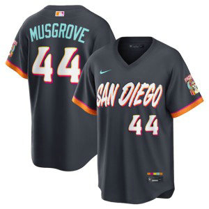 San Diego Padres 44 Joe Musgrove Obsidian 2026 City Connect Cool Base Men Jersey